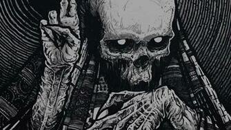 Skeleton Skull Occult Horror Creepy Spooky Scary Halloween Wallpaper