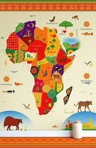 Africa Map Wallpaper