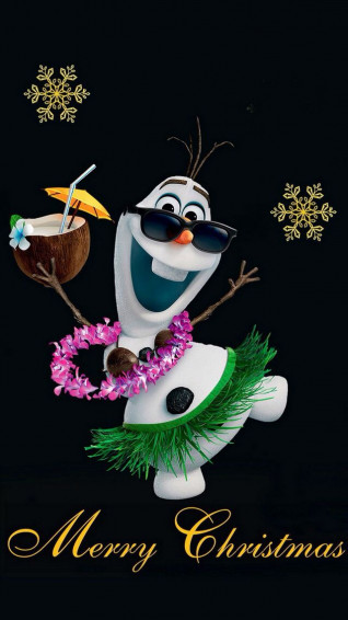 Merry Christmas From Olaf Disney Wallpaper