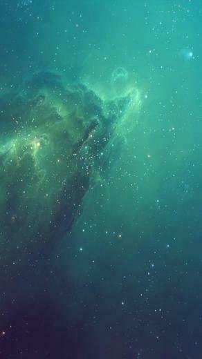 Ios Blue Outer Space Wallpaper iPhone
