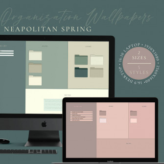 Desktop Organizer Wallpaper Neapolitan Spring Collection