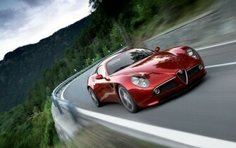 Alfa Romeo 8c En Movimiento Fondos De Pantalla
