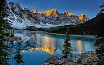 Banff National Park Mountain Reflection HD Wallpaper