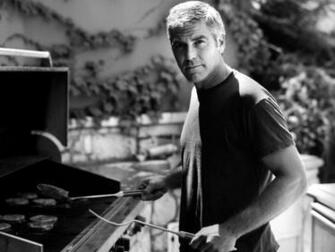 Monochrome George Clooney Wallpaper