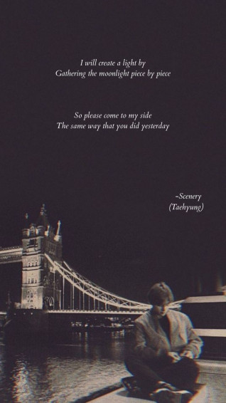 Scenery Taehyung Bts Quotes Lyrics Wallpaper