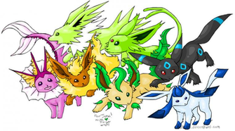 Shiny Eevee Evolutions By Batchili