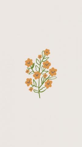 Flower3 Vintage Flowers Wallpaper Simple iPhone Cute