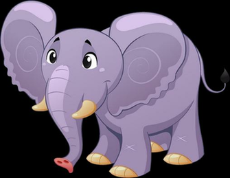 Funny Elephants Cartoon Animal Image