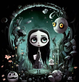 Mj Ryal On Gothic In Cute Cartoon Wallpaper