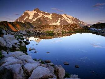 Mount Shuksan At Sunset Washington Wallpaper Space Elephant