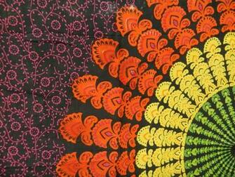 Bohemian Mandala Neon Black