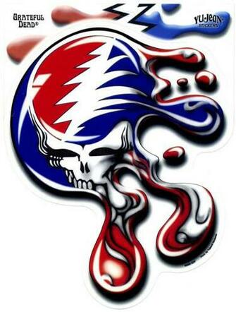 Grateful Dead Steal Your Face Large Melting