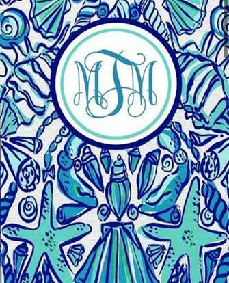 Lilly Pulitzer Wallpaper Monogram Monogrammed