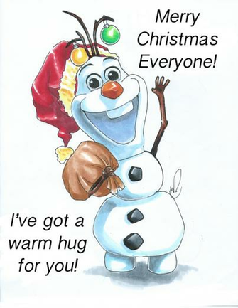Frozen Olaf Merry Christmas