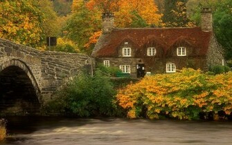 Peaceful Desktop Background Cottage