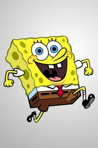 Spongebob Squarepants Running iPhone HD Wallpaper