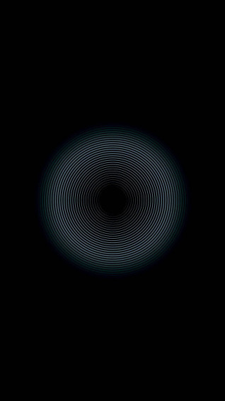 Solid Black 4k Glowing Circles Wallpaper