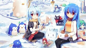 Winter Wonders Anime Girls Wallpaper Theanimegallery