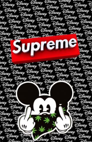 Mickey Mouse Supreme Wallpaper iPhone