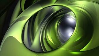 Green Metallic Circles Wallpaper