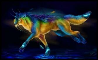 Abstract Wolf Wallpaper