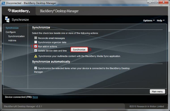Syncing To A Blackberry Classic With Desktop Manager