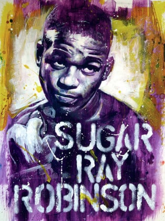 Sugar Ray Robinson Painting By Philip Wilson Pixels
