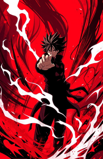 Red And Black Anime Wallpaper