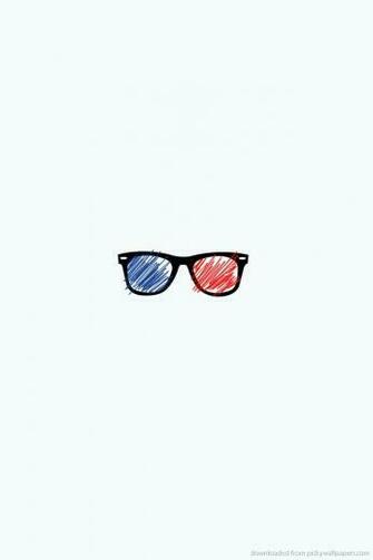 Hipster iPhone Wallpaper Minimal 3d Glasses For