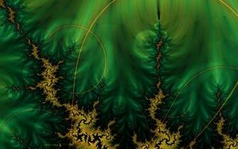 Yellow Fractals Widescreen Wallpaper