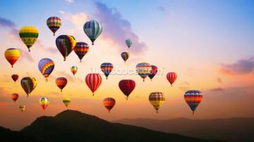 Sunset Hot Air Balloons Wallpaper Wallsauce Us