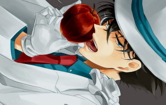 Wallpaper Language Look Apple Hat Anime Art Guy Detective