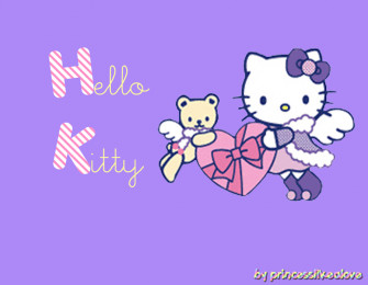Hello Kitty Purple Wallpaper By Princesslikealove On