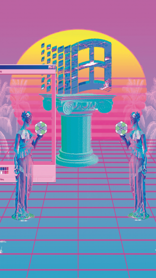 Retro 80s Aesthetic iPhone Wallpaper