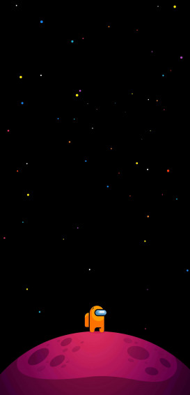 Among Us Space Background Wallpaper