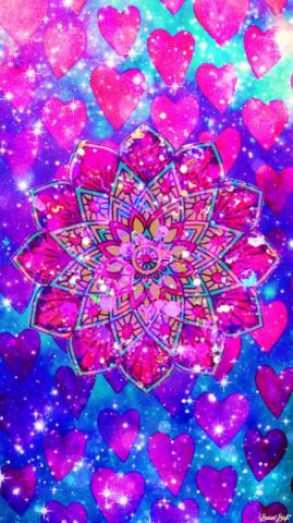 Sparkley Mandala Cool Wallpaper Girly Cute