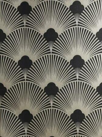 Art Deco Metallic Wallpaper Pattern Ws128