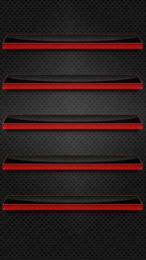 Black And Red Glass Shelves Wallpaper iPhone