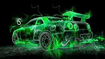 Green Flame Wallpaper