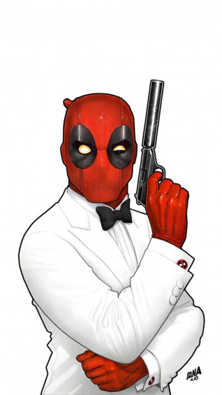 Agent Deadpool iPhone Wallpaper In Art