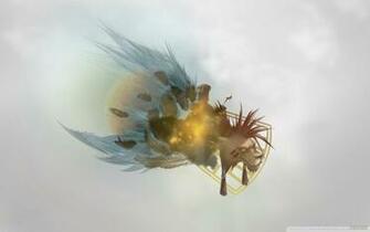 Final Fantasy Abstract Nanaki UltraHD Wallpaper