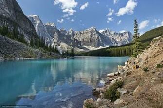 Wallpaper Banff National Park Mountains Lake Landscape Desktop
