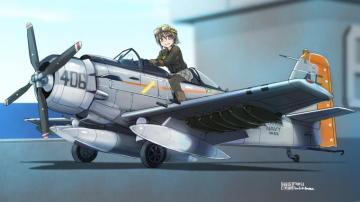 Anime Aviator Girl Wallpaper Teahub Io