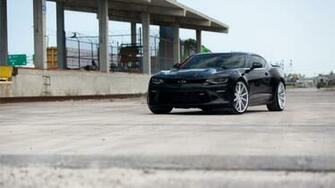 Chevy Camaro Ss Wallpaper HD Black Vossen Wheels