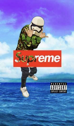 Supreme Cartoon Wallpaper In