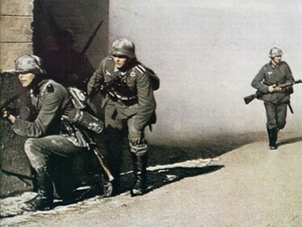Wehrmacht In Norway Historical German World War Colour Image