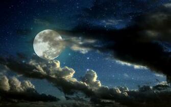Beautiful Stars And Moon HD Wallpaper Daily Background In