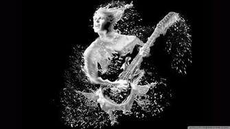 Playing The Guitar Wallpaper Wide HD