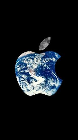 Earth Apple Logo iPhone And Plus Wallpaper HD