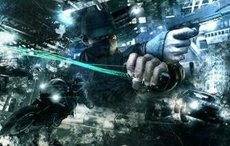 Wallpaper Gun Abstract Ubisoft Background Watch Dogs